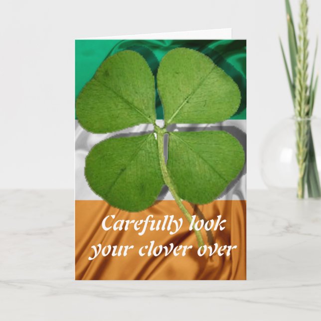 Four Leaf Clover Card (Front)