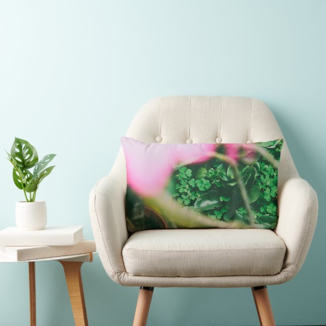 Four Leaf Clover Charm Lumbar Cushion (Chair)