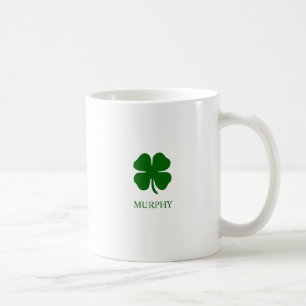 Four Leaf Clover Emerald Green Lucky Custom Mug