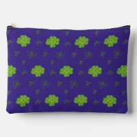Four-Leaf Clover Green and Dark Blue