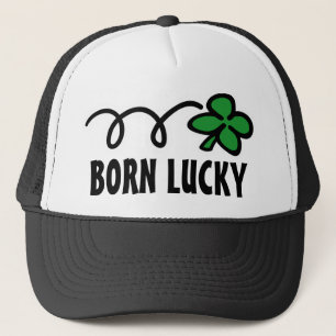 Four leaf clover hat   Born lucky