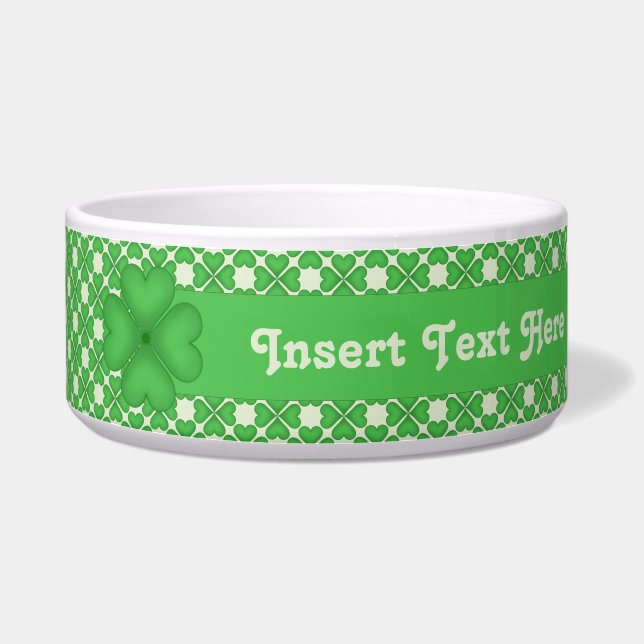 Four leaf Clover Hearts pattern Customisable (Right)