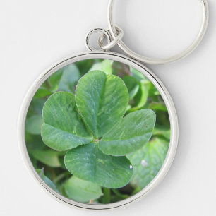 Four leaf clover key ring