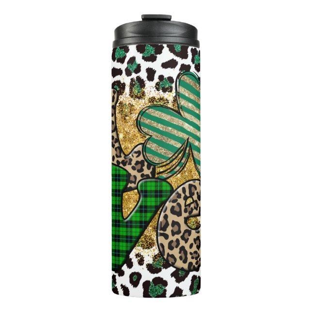 Four Leaf Clover Love Thermal Tumbler (Front)