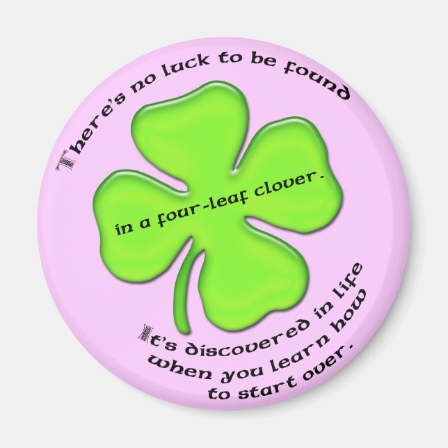 Four-Leaf Clover Magnet (Front)