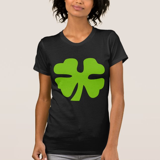 Four Leaf Clover - Martian Green T-Shirt (Front)