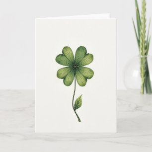 Four Leaf Clover Pattern Card
