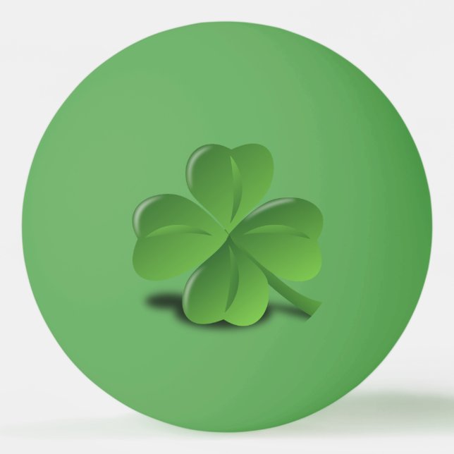 Four leaf clover ping pong ball (Front)