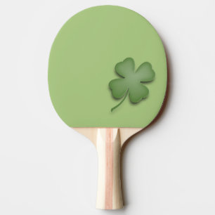 Four Leaf Clover Ping Pong Paddle
