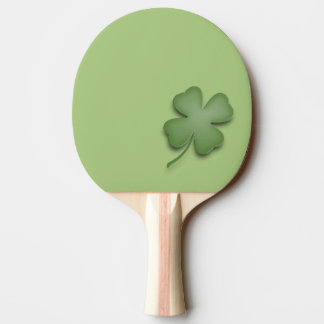 Four Leaf Clover Ping Pong Paddle