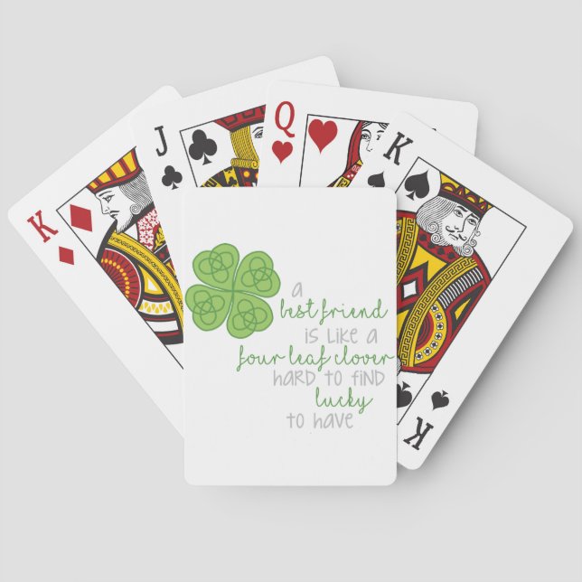 Four Leaf Clover Playing Cards (Back)