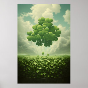 Four-Leaf Clover Poster