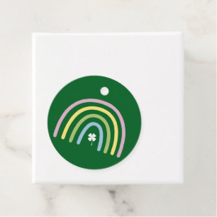 Four Leaf Clover Rainbow St Patrick's Day  Favour Tags