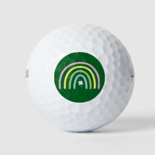 Four Leaf Clover Rainbow St Patrick's Day  Golf Balls