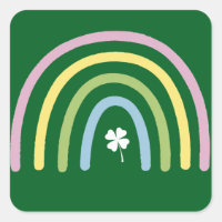 Four Leaf Clover Rainbow St Patrick's Day