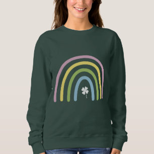 Four Leaf Clover Rainbow St Patrick's Day Sweatshirt