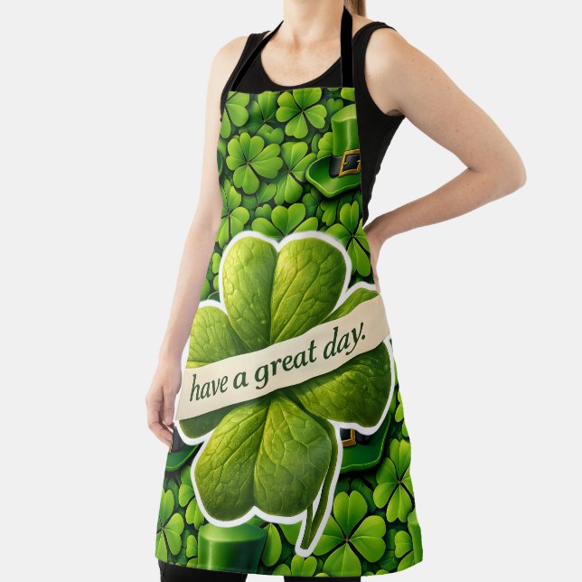 Four leaf clover Saint Patrick Apron (Insitu)