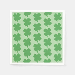 Four Leaf Clover Shamrock Irish St Patricks Day Napkin