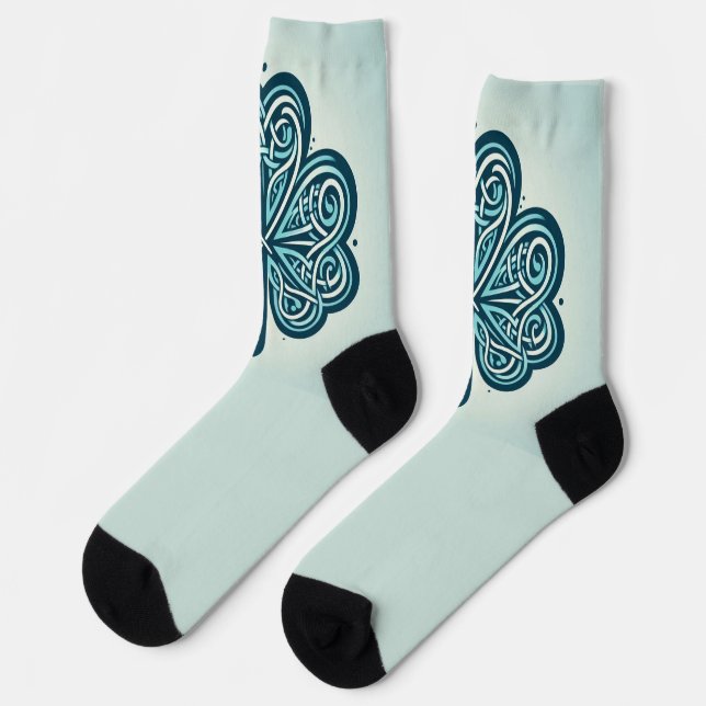 Four Leaf Clover Socks (Left)
