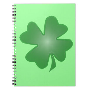 Four Leaf Clover Spiral Notebook