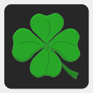 "Four Leaf Clover" Square Sticker