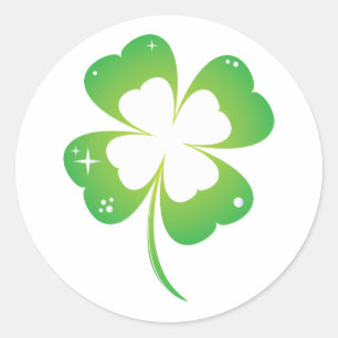 Four-Leaf Clover Sticker