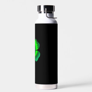 Four Leaf Clover Tie Dye St Patrick's Day Lucky Sh Water Bottle