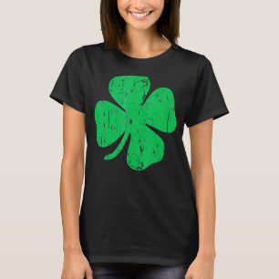 Four Leaf Clover Vintage Saint Patrick Day T-Shirt