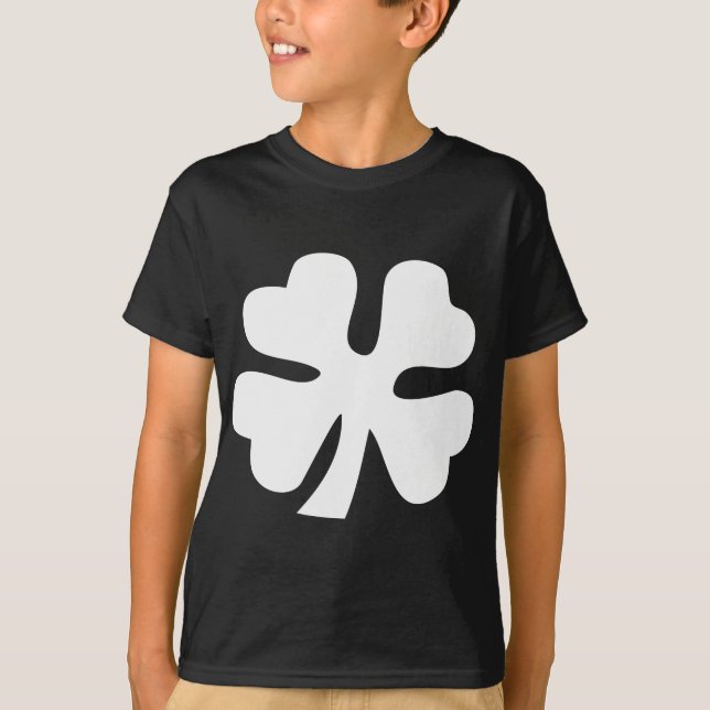 Four Leaf Clover - White T-Shirt (Front)