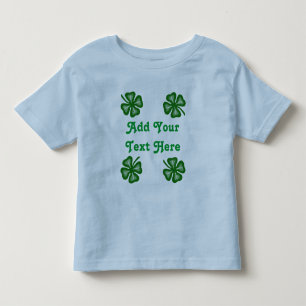Four Leaf Clovers 2 Custom Kids Toddler T-Shirt