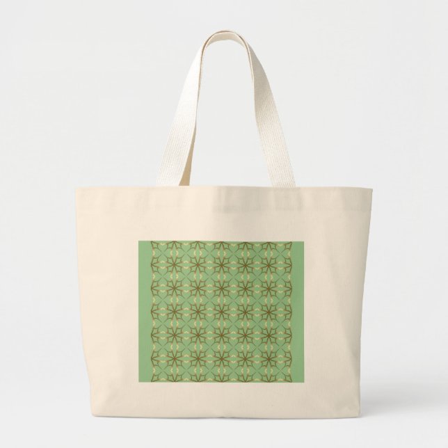 Four-Leaf Clovers Large Tote Bag (Front)