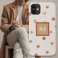 Four Leaf Clovers on light in rustic earthtones