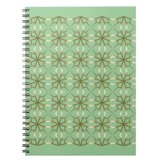 Four-Leaf Clovers Spiral Notebook (Front)