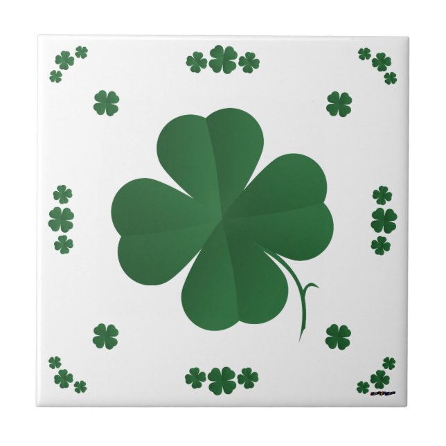 Four Leaf Clovers Tile (Front)