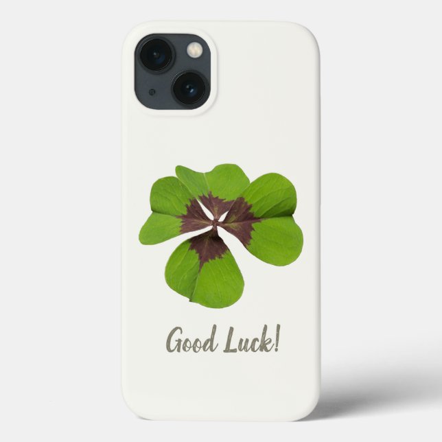 Four Leaf Lucky Clover St Patricks Day Good Luck Case-Mate iPhone Case (Back)