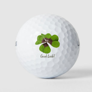 Four Leaf Lucky Clover St Patricks Day Good Luck Golf Balls
