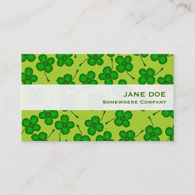 Four Leafs Clover Business Card (Front)