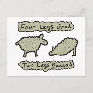 Four Legs Good Postcard