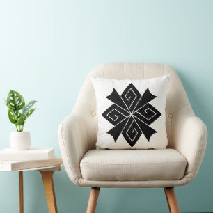 Four lightning bolts with thunderclaps cushion