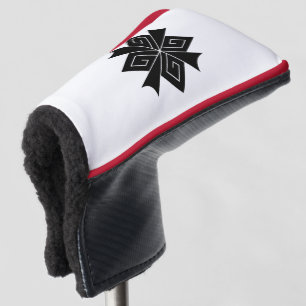 Four lightning bolts with thunderclaps golf head cover