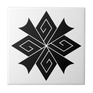 Four lightning bolts with thunderclaps tile