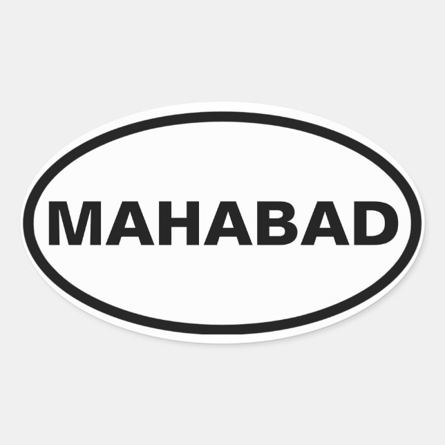 FOUR Mahabad Oval Sticker (Front)