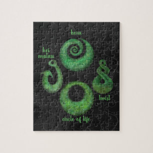 Four Maori symbols Jigsaw Puzzle