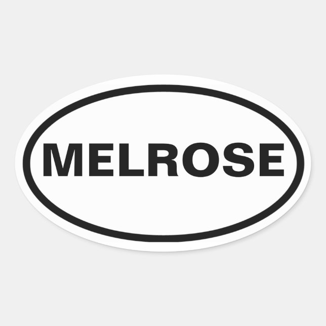 FOUR Melrose Oval Sticker (Front)