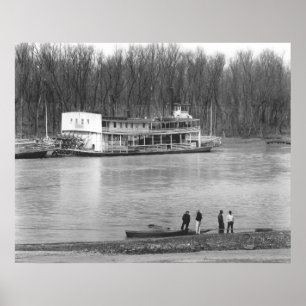 Four Men and a Ferry: 1936 Poster