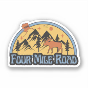 Four Mile Road, Alaska Sticker