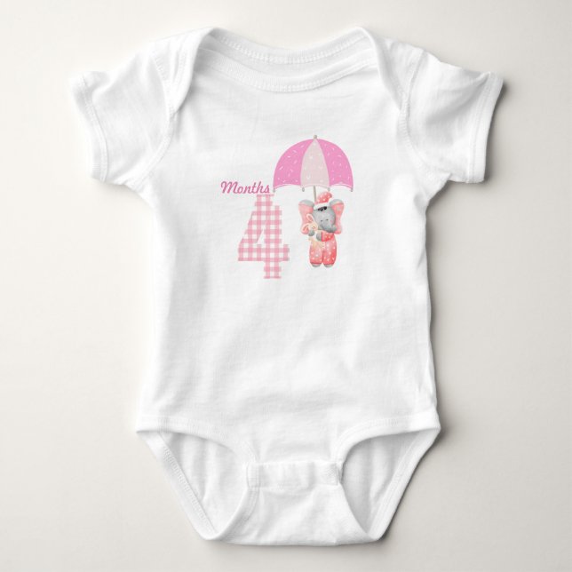 Four months  baby bodysuit (Front)