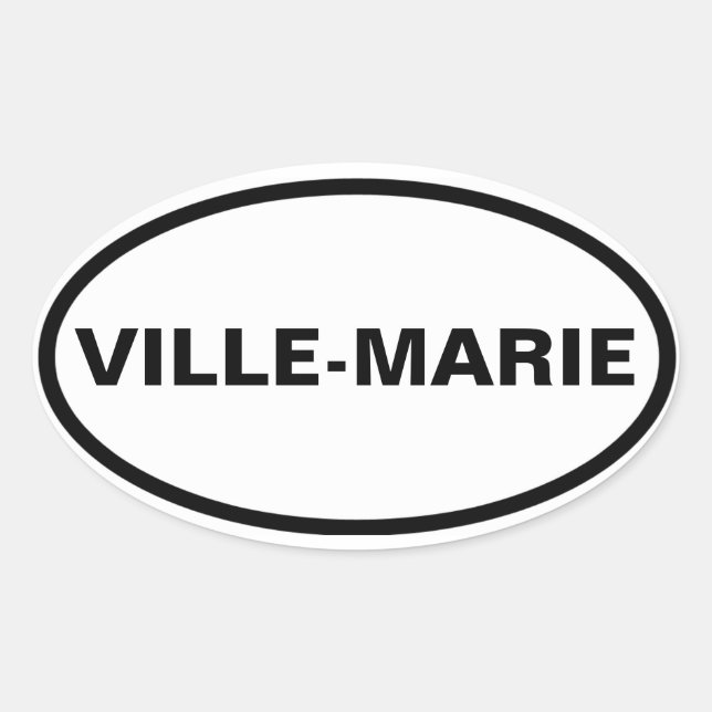 FOUR Montréal "Ville-Marie" Oval Sticker (Front)