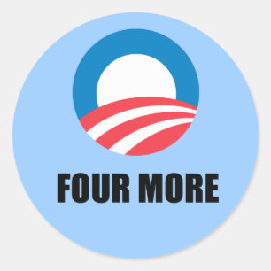 FOUR MORE CLASSIC ROUND STICKER