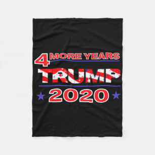 Four More Years Trump T Shirt Fleece Blanket